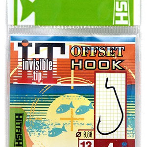 Invisible Tip Offset Hook #2/0- 9 pcs/pack.