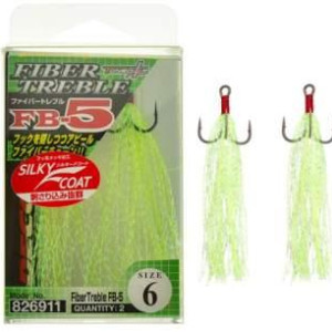 Decoy Treble Fiber FB-5 #6 2 pcs/pack