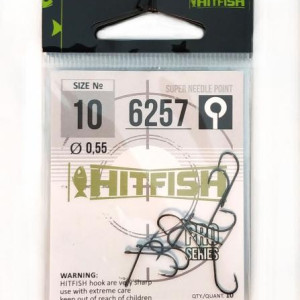 Hook  HITFISH 6257 #6- 9 pcs/pack