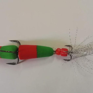 Mandula kapsula 10cm- red-green