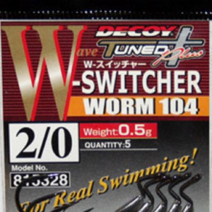 Decoy S-Switcher Worm 104 #3/0 5 pcs pak