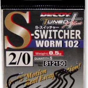 Decoy S-Switcher Worm 102 # 2/0 0.5 gr. 5 pcs in pack Decoy S-Switcher Worm 102 # 2/0 0.5 gr. 5 pcs in pack