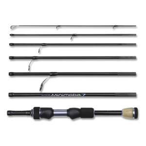 Rod Prox Mini Moba 7SE MM7S607MLS 182 cm- 7 parts- test 3.5-18 gr- weight 85 gr- transp.length 30 cm- carbon 84% Oversized goods + 3 eur