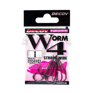 Decoy Stpong wire Worm 4 #1- 9 pcs/pack.