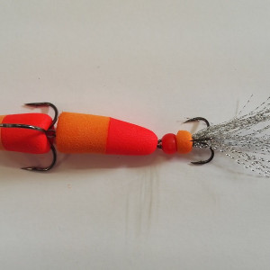 Mandula kapsula 10cm- orange-red