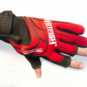 Gloves Hitfish Glow 05-01 size L color red