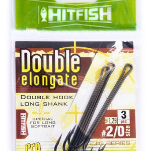 Double elongate #2/0- 56 mm- 3 pcs in pack.