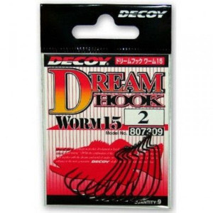 Decoy Dream Hook Worm 15 #2- 9 pcs / pack