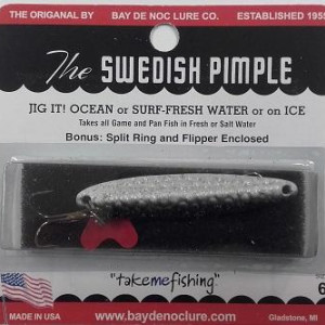 Jigging lure Svedish pimple  60mm- 14gr.- color 6-16A / white / black