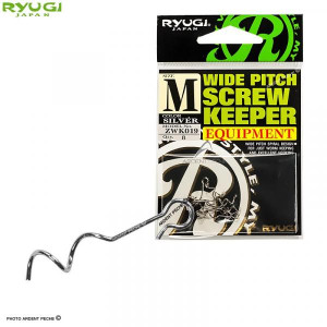 Ryugi wide pitch screw keeper #L- color silver- 8 pcs/pack.