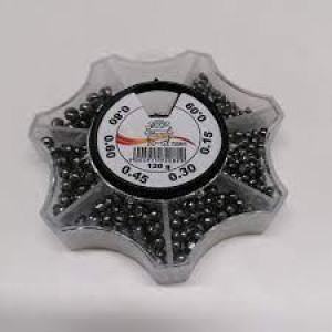 Set of lead sinkers 0.5- 0.7- 1.0- 1.5- 2.10- 3 gr. / 120 gr.