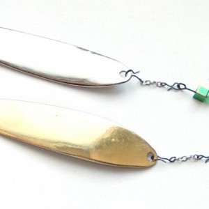 Ice fishing jig with chain 3D Pike 70mm- 14gr- color SG