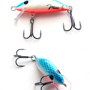 Wobbler Mini 5 - 4 gr- 50 mm- floating-  1m- color BWR