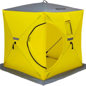The Nisus Classic Cube Pop-up Ice Fishing Shelter YELLOW /GRAY 180x180 cm COPY