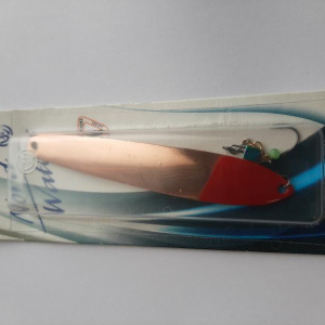 Ice fishing jig with chain Valio 85mm- 14g- color GCRH- copper-gold-red