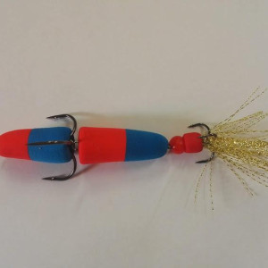 Mandula kapsula 10cm- red-blue