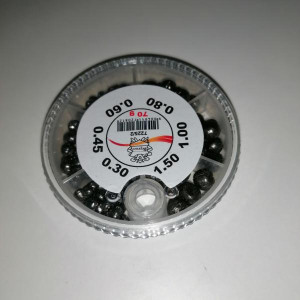 Set of lead sinkers 0.3- 0.45- 0.6- 0.8- 1.0- 1.5 gr. / 70 gr.