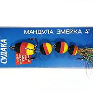 Mandula OGON FISH Snake 4" color 03- weight 5gr- length 90mm- hooks Nr.1 & 4