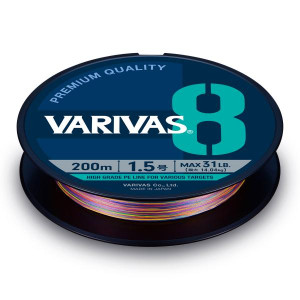 VARIVAS PE 8 Stripe Marking Edition 150m- #1.2 / 0.181mm- 23lb / 10.41kg- vivid 5 color & meter markings VARIVAS PE 8 Stripe Marking Edition 150m- #1.2 / 0.181mm- 23lb / 10.41kg- vivid 5 color & meter markings