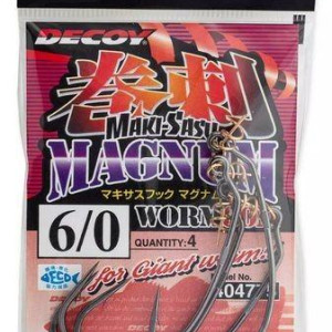 Decoy Worm 30 Maki-Saku Magnum Hooks #8/0- 3 pcs/pack