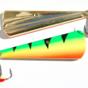 Ice fishing jig Toporik 72mm- 25gr- color FTG- 3 hook