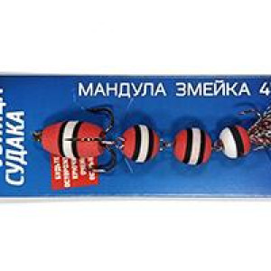 Mandula OGON FISH Snake 4" color 04- weight 5gr- length 90mm- hooks Nr.1 & 4