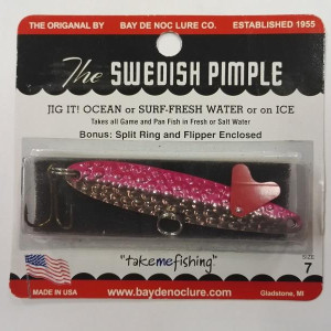 Jigging lure Svedish pimple  60mm- 14gr.- color 6-25A / silver / rose