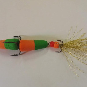 Mandula kapsula 10cm- green-orange