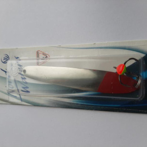 Ice fishing jig Valio 85mm- 14g- color SIRH- silver-red