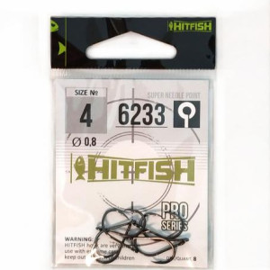 Hook  HITFISH 6233 #8- 9 pcs/pack