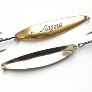 Lure  Ladoga- 75 mm- 14 gr- color  SG- treble hook Owner Nr.4