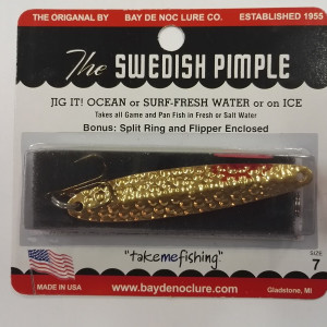 Jigging lure Svedish pimple  60mm- 14gr.- color 6-1A / gold