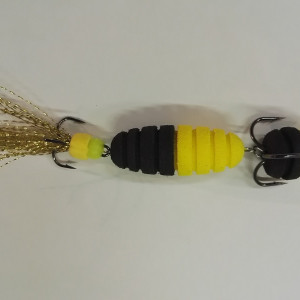 Mandula Vibro 8-5 cm- Owner Nr.2 un Nr.6- yellow-black