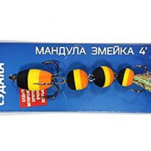Mandula OGON FISH Snake 4" color 34- weight 5gr- length 90mm- hooks Nr.1 & 4