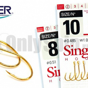 Owner Single Hook S-21G-10- 11 pcs/pack. Owner Single Hook S-21G-10- 11 pcs/pack.