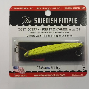 Jigging lure Svedish pimple  60mm- 14gr.- color 6-15A / yellow / black