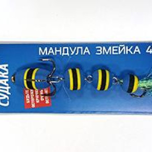 Mandula OGON FISH Snake 4" color 01- weight 5gr- length 90mm- hooks Nr.1 & 4