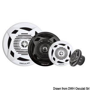 Dual cone loudspeakers 4" 2x30 W white