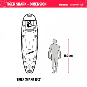 Cressi Tiger Shark 10.2 ISUP kit for freediving and underwater hunting