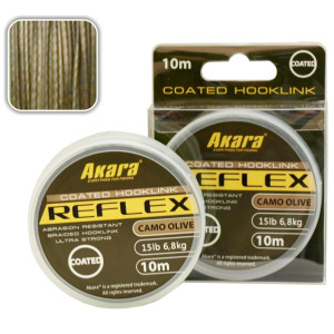 Lead material (carp) AKARA "REFLEX Hooklink 10" (braided, 10 m, mm, 27.30 kg, pack. 1 pc.)
