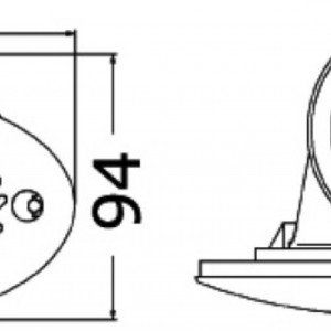 Sound signal (built in) 140 x 80 mm Sound signal (built in) 140 x 80 mm