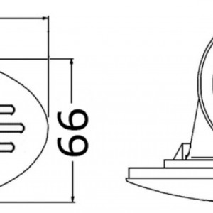 Hidden built-in horn 12V 112db 128x66mm Hidden built-in horn 12V 112db 128x66mm