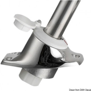 360° pull-out white pole light 30° on axis 12 V 10 W