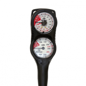 Beuchat console - depth gauge and pressure gauge